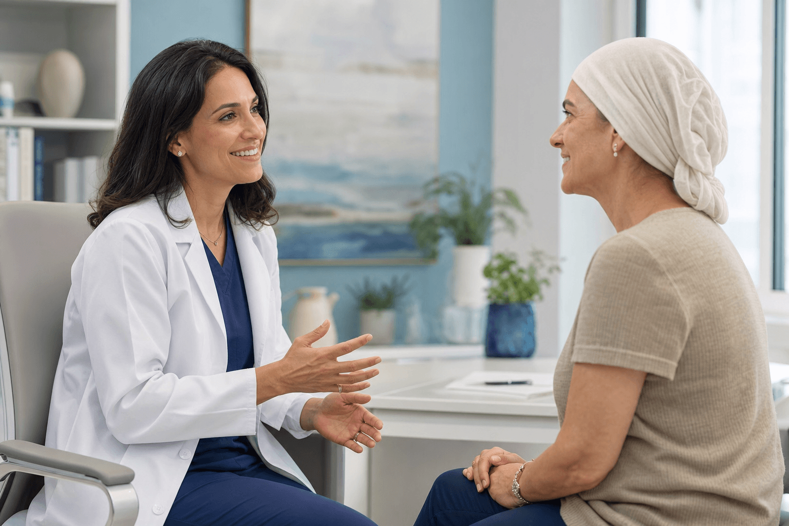 Consulta médica oncológica